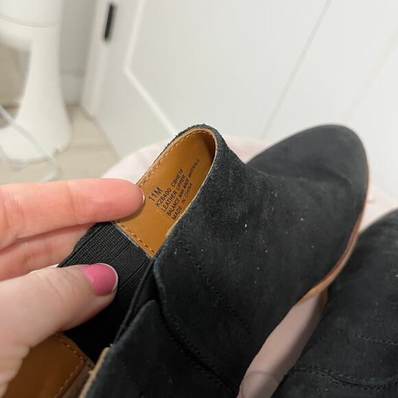 Kork-Ease Velma Black Suede Ankle Booties Size 11 - Picture 6 of 6